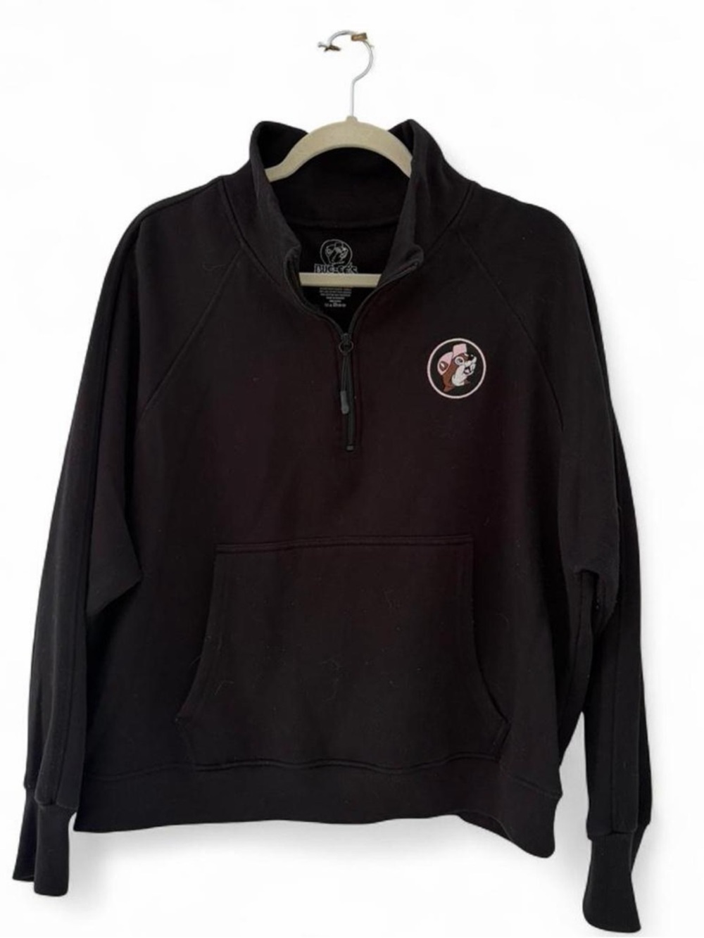 Black Quarter-Zip Pullover Sweater - Bucc-ee’s